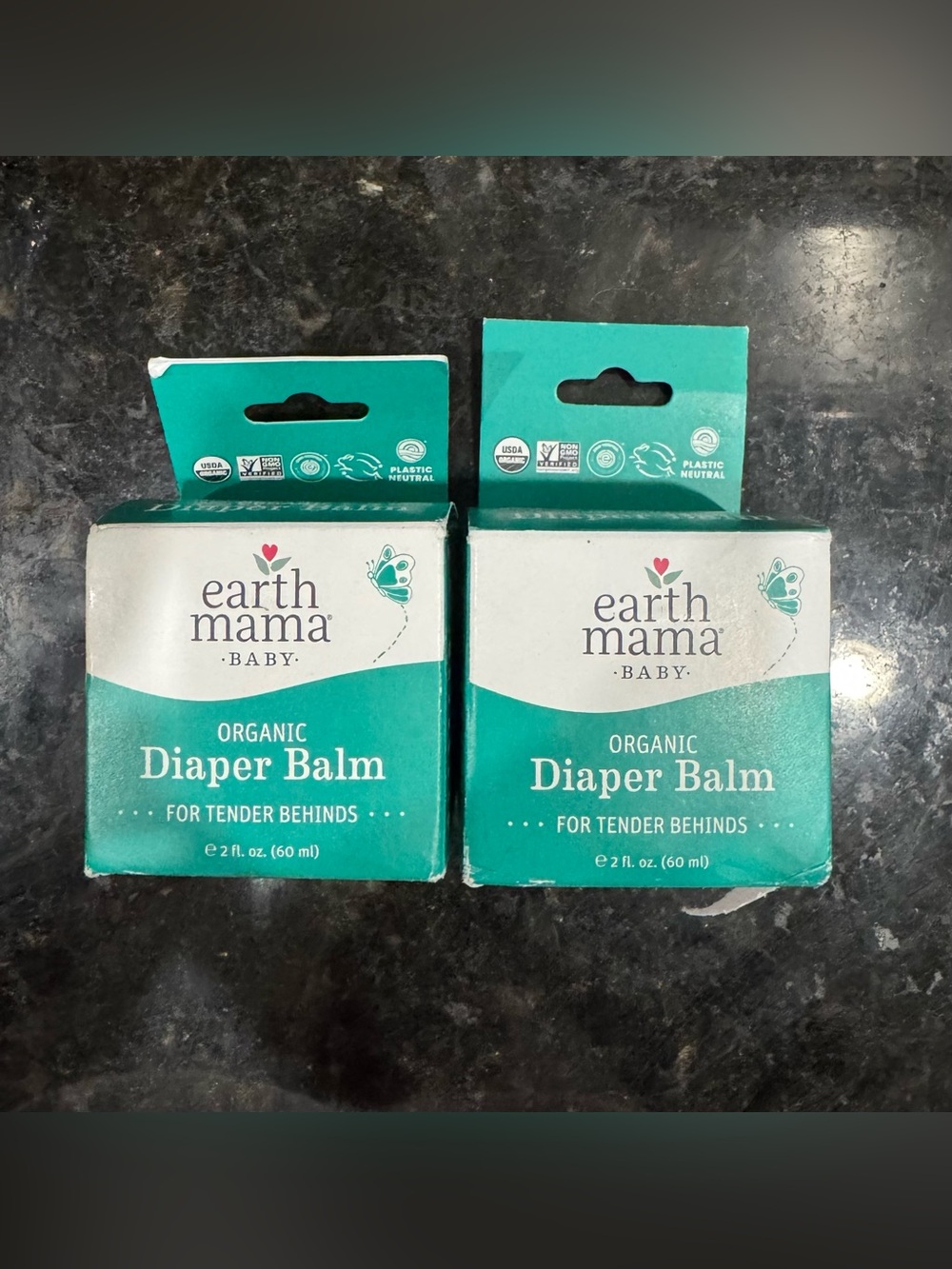 Earth Mama Organic Diaper Balm - Teal/White